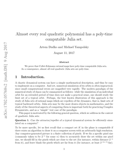 Almost Every Real Quadratic Polynomial Has a Poly-Time Computable Julia Set