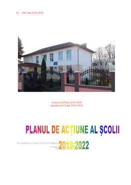 Planul De Acţiune Al Şcolii