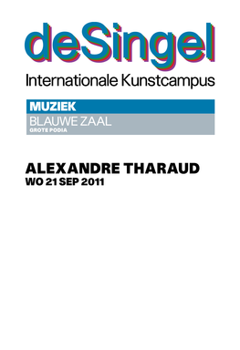 Alexandre Tharaud Wo 21 Sep 2011