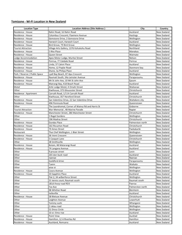 Tomizone - Wi-Fi Location in New Zealand