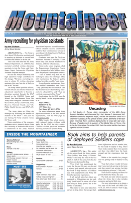 Army Recruiting for Physician Assistants by Ann Erickson Specialist Corps As a Second Lieutenant