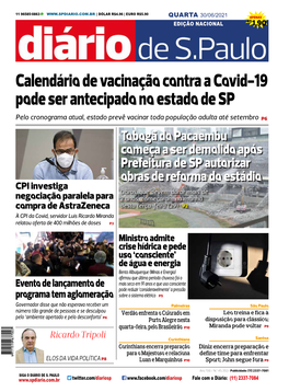 Calendário De Vacinação Contra a Covid-19 Pode Ser Antecipado No Estado De SP