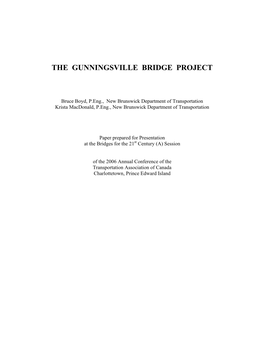 The Gunningsville Bridge Project