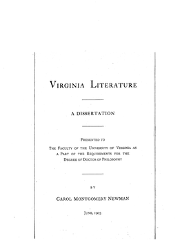 Virginia Literature