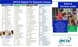 WCTA Digital TV Channel Lineup