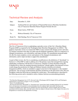 Technical Review and Analysis
