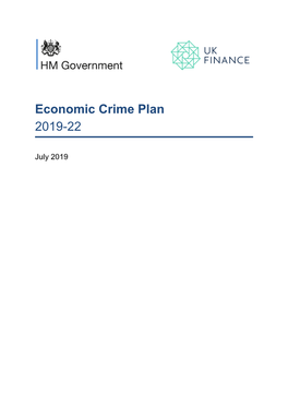 Economic Crime Plan 2019-22