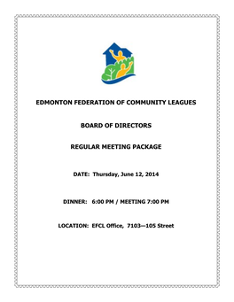 Edmonton Federation of Community Leagues Board