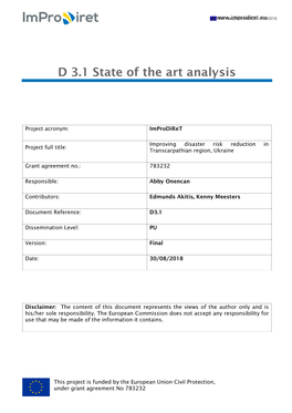 Improdiret State of the Art Analysis