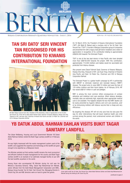 Tan Sri Dato' Seri Vincent Tan Recognised for His