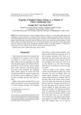 Properties of Brightest Cluster Galaxies As a Function of Cluster Classification Type