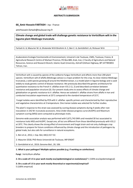 France Climate Change and Global Trade Will