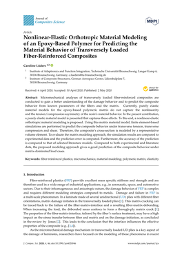 Nonlinear-Elastic Orthotropic Material Modeling of an Epoxy-Based Polymer for Predicting the Material Behavior of Transversely Loaded Fiber-Reinforced Composites