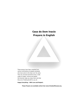 Casa De Dom Lnacio Prayers in English