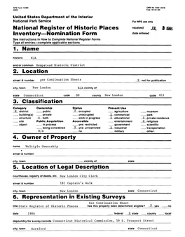 National Register of Historic Places Received Jit $ Inventory