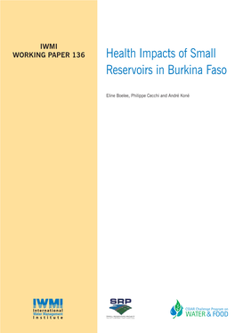 Health Impacts of Small Reservoirs in Burkina Faso