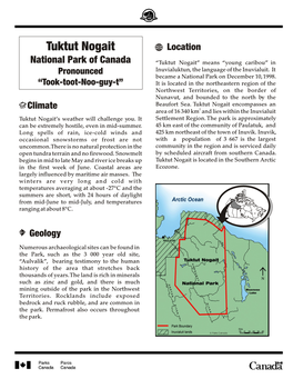 Tuktut Nogait National Park of Canada Spring 2005
