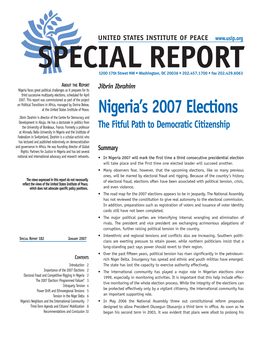 Nigeria's 2007 Elections