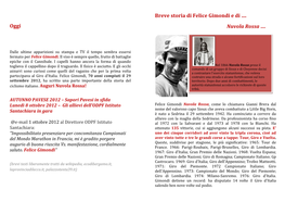 Oggi Breve Storia Di Felice Gimondi E Di …. Nuvola Rossa …