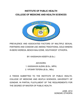 Institute of Public Health College of Medicine and Health Sciences