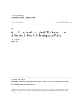 The Securitization of Muslims in Post-9/11 Immigration Policy