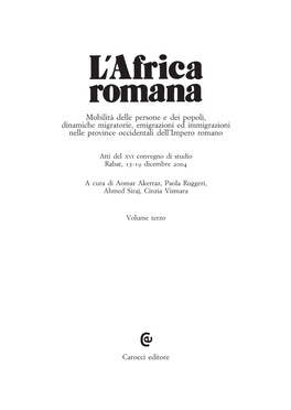 L'africa Romana16 Vol.3-El-Harrif