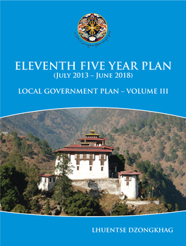 Eleventh Five Year Plan - Lhuentse Dzongkhag