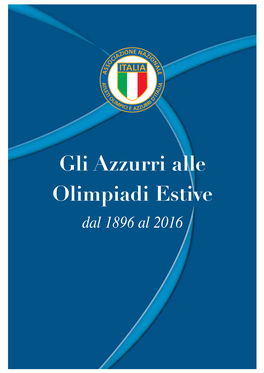 Azzurri Alle Olimpiadi Estive-1896-2016