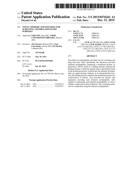 (12) Patent Application Publication (10) Pub. No.: US 2015/0376261 A1 Steyaert Et Al