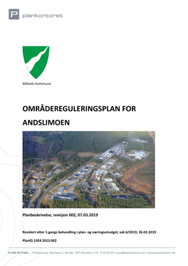 Områdereguleringsplan for Andslimoen