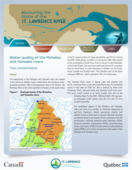 Water Quality of the Richelieu and Yamaska Rivers, 3