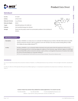 Setrobuvir | Medchemexpress