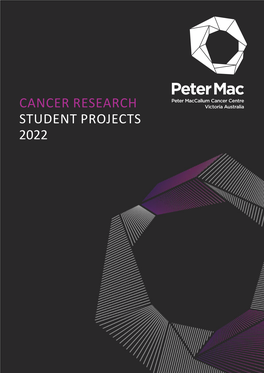 Cancer Research Student Projects 2022