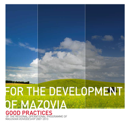 For the Development of Mazovia