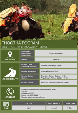 Thootha Pooram Sree Thootha Bhagavathy Temple