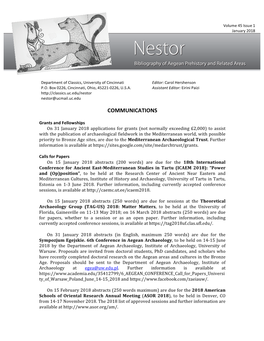 Nestor Nestor@Ucmail.Uc.Edu