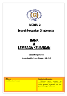 Bank & Lembaga Keuangan