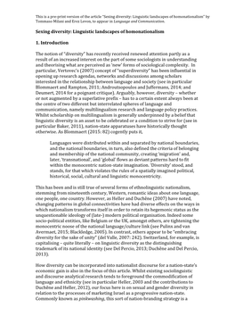 Sexing Diversity: Linguistic Landscapes of Homonationalism” by Tommaso Milani and Erez Levon, to Appear in Language and Communication