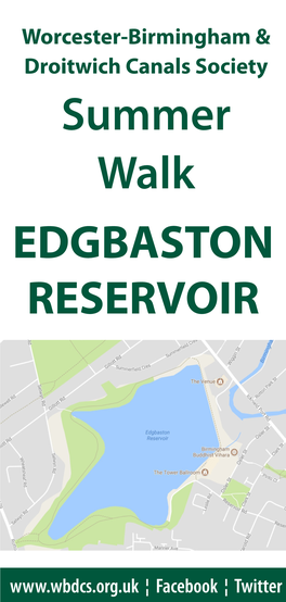 EDGBASTON RESERVOIR Summer Walk