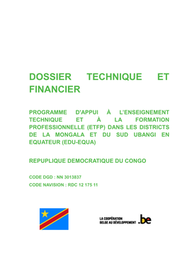 Dossier Technique Et Financier