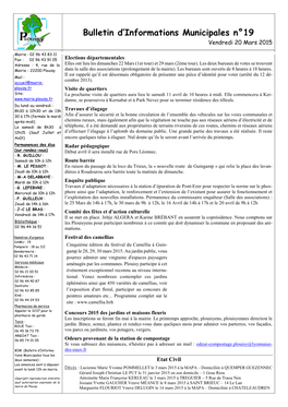 BIM (Bulletin D’Informa- Des-Eaux.Fr