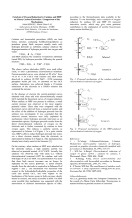 Catalysis of Oxygen Reduction by Catalase and HRP on Glassy