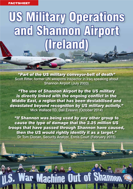 US Military Operations and Shannon Airport (Ireland)