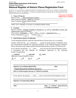 National Register of Historic Places Registration Form