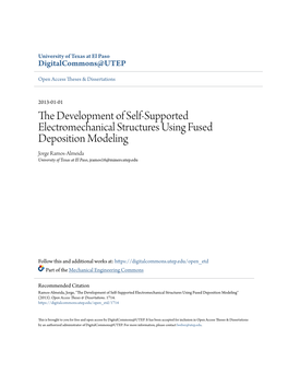 The Development of Self-Supported Electromechanical Structures