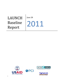 LAUNCH Baseline Report Page Ii