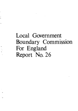 Local Government Boundary Commission for England Report No