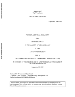 World Bank Document