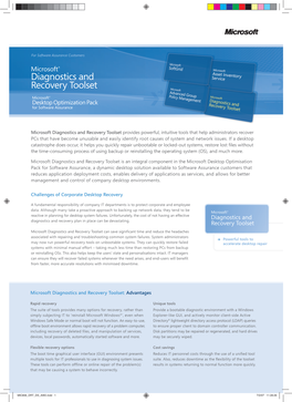 Diagnostics and Recovery Toolset