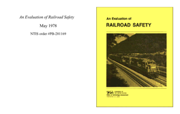 An Evaluation of Railroad Safety